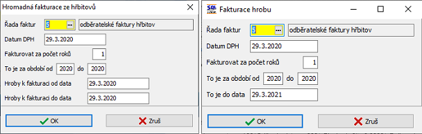 Fakturace hrobu