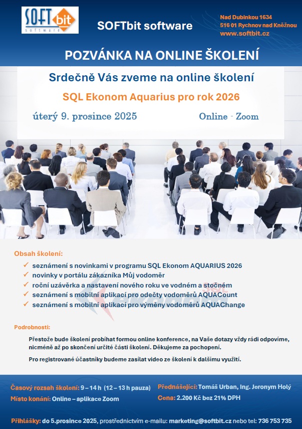 školení AQUARIUS